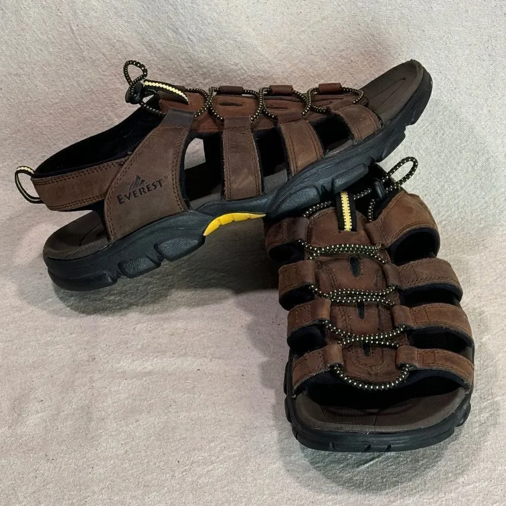 Everest 'Agile Brown' Hiking Water Sandals Mens Size 10.5M